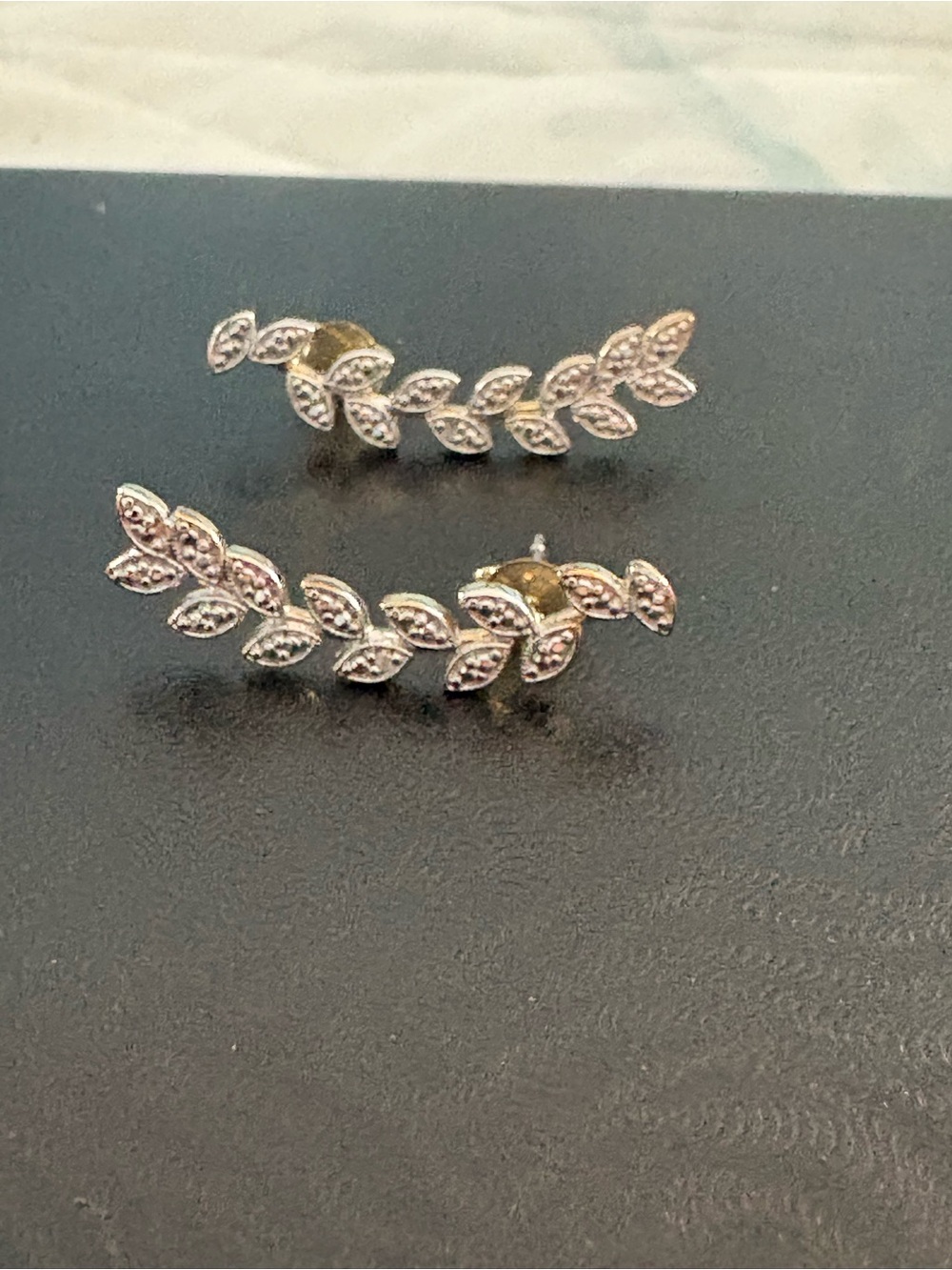Gold Leaf Vine Drop Earrings - Women Jewelry gold plate